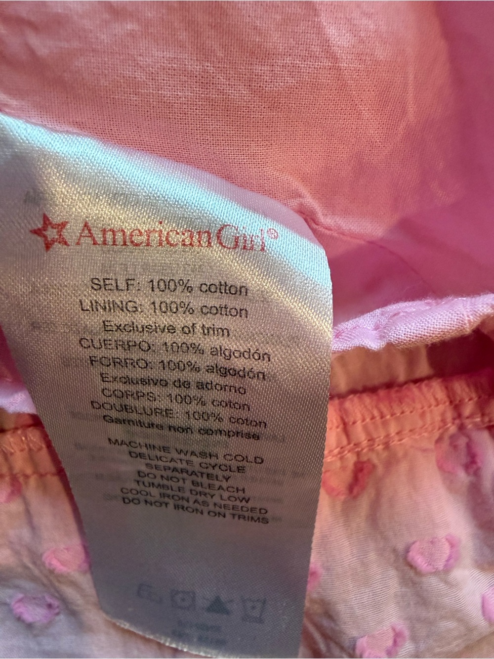 American Girl x LoveShackFancy Pink Tiered Ruffle Skirt - Picture 5 of 5